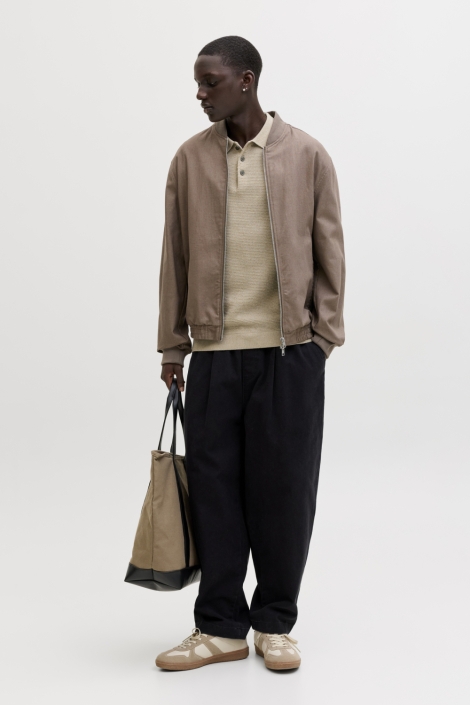 Jack & Jones beige heren polo | Model