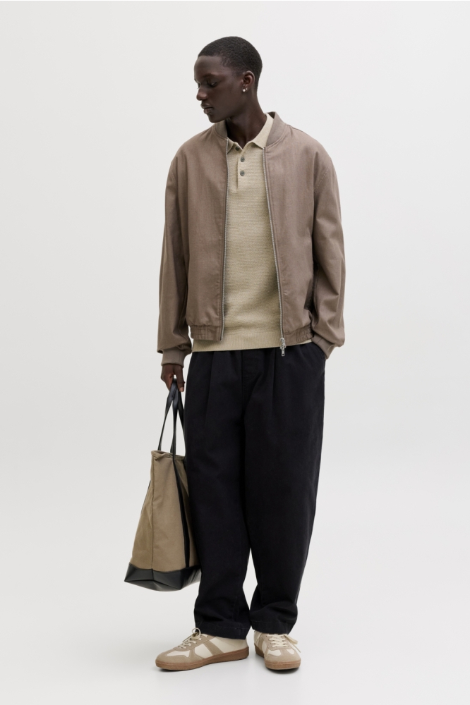 Jack & Jones beige heren polo | Model