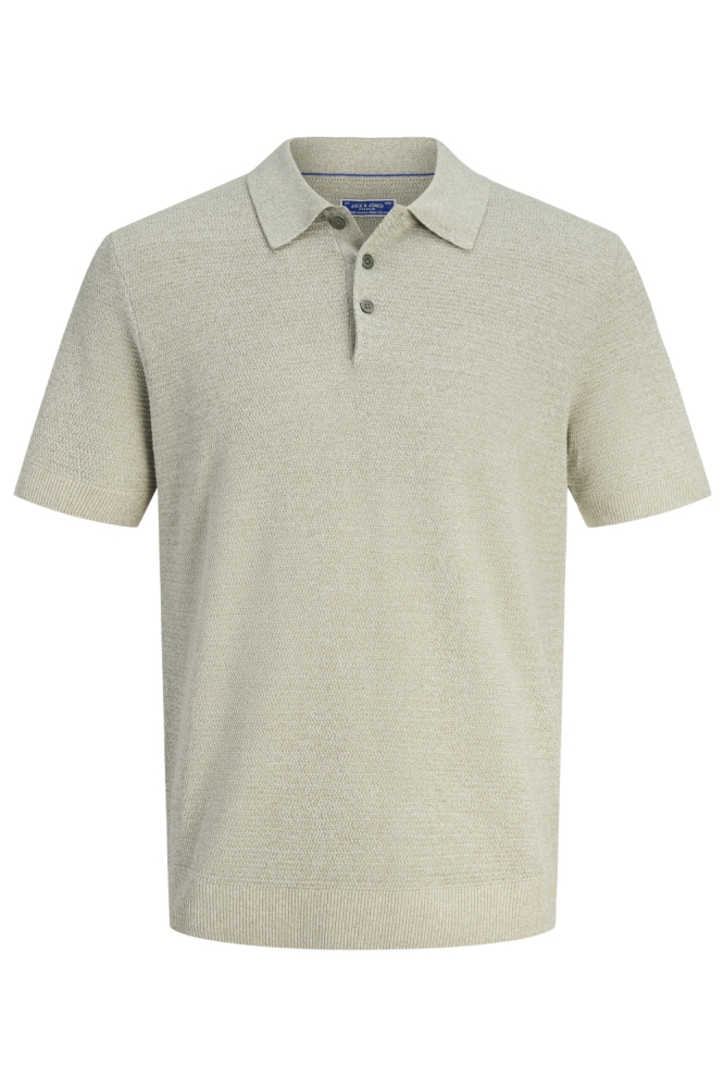 Jack & Jones groene heren polo | Vooraanzicht