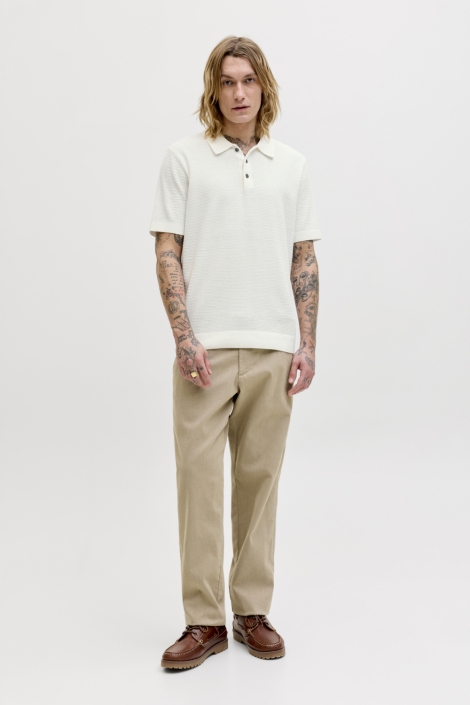 Jack & Jones witte heren polo | Model