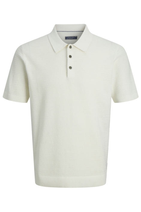 Jack & Jones witte heren polo | Vooraanzicht