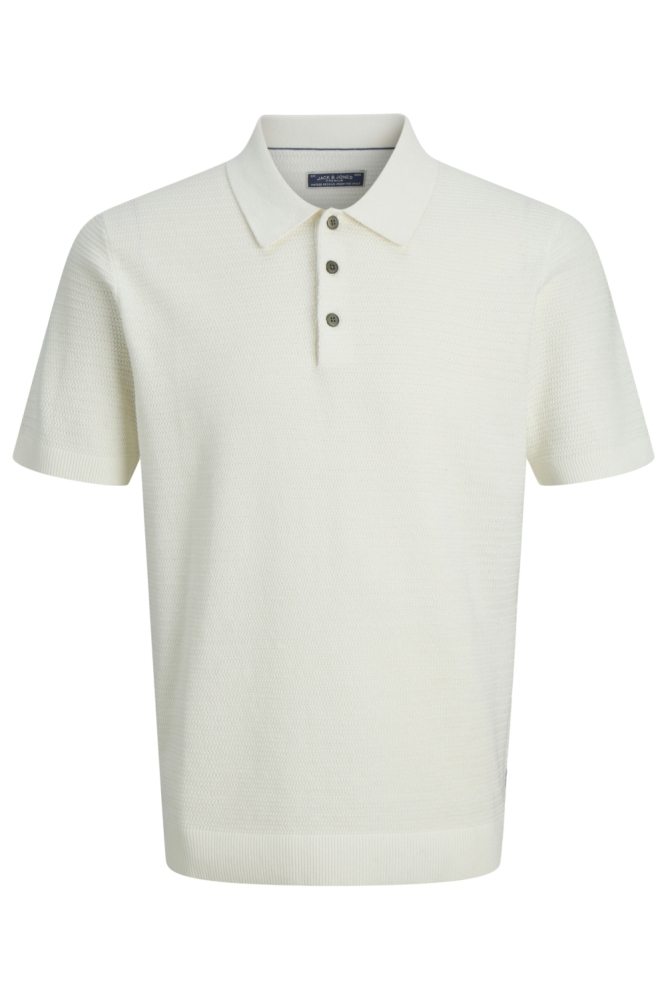 Jack & Jones witte heren polo | Vooraanzicht