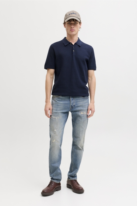 Jack & Jones blauwe heren polo | Model