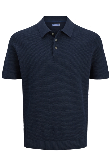 Jack & Jones blauwe heren polo | Vooraanzicht