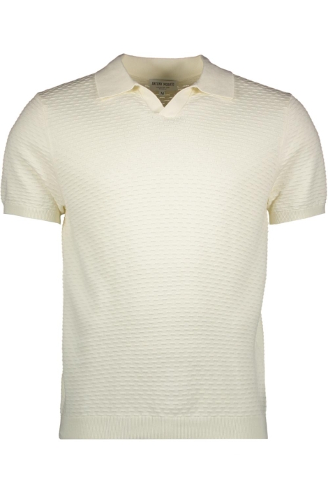 Antony Morato beige heren polo | Vooraanzicht
