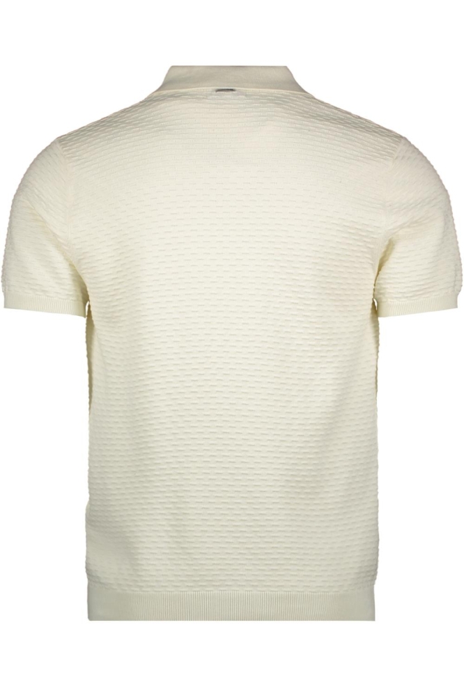 Antony Morato beige heren polo | Achteraanzicht