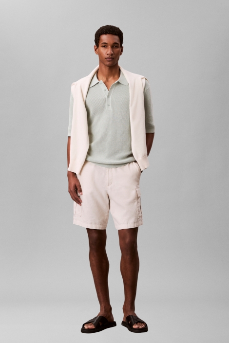 Calvin Klein groene heren polo | Model