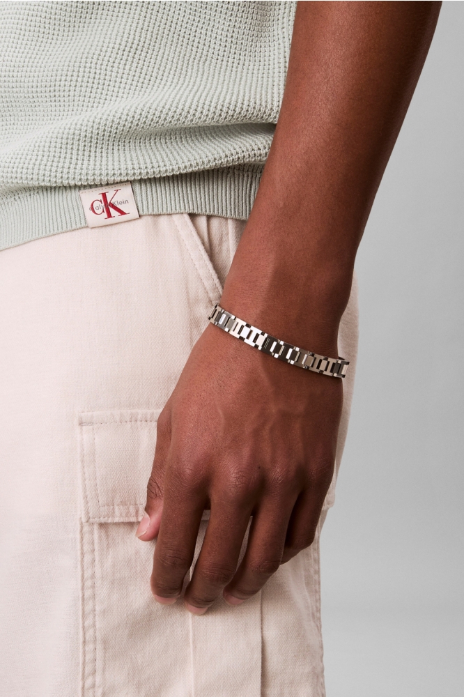 Calvin Klein groene heren polo | Close up