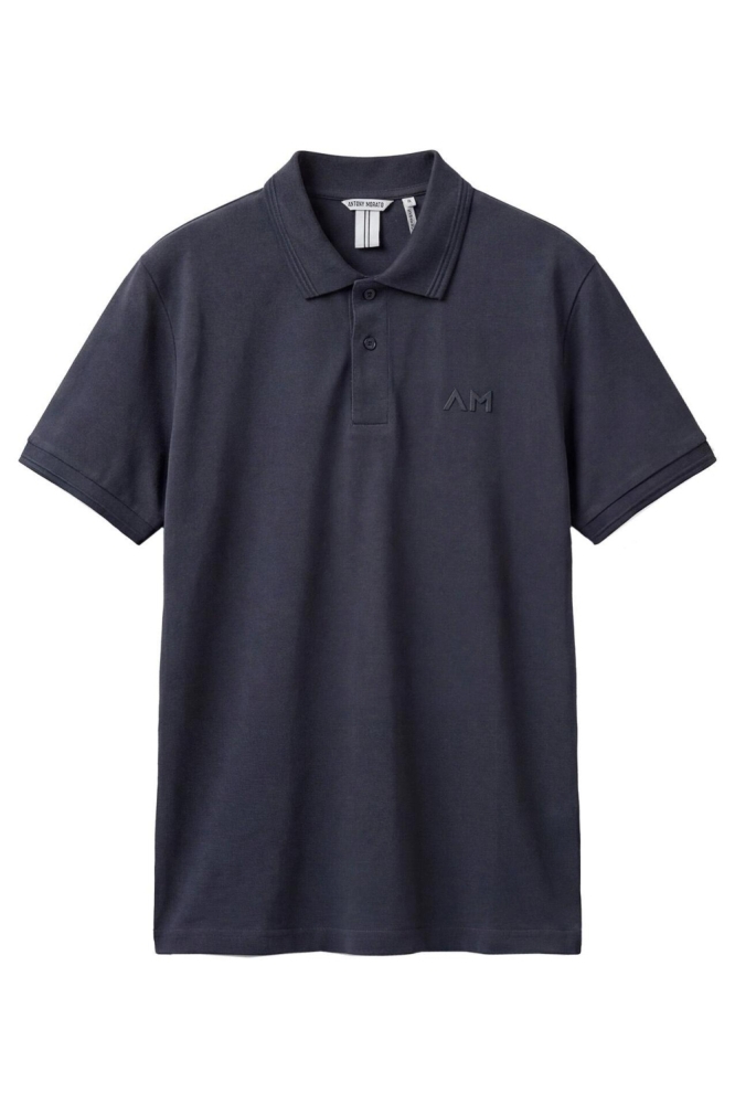 Antony Morato blauwe heren polo | Vooraanzicht