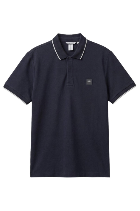 Antony Morato blauwe heren polo | Vooraanzicht