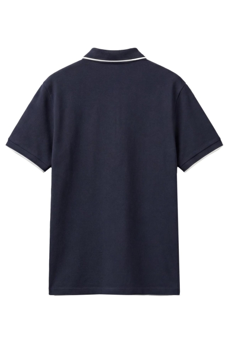 Antony Morato blauwe heren polo | Achteraanzicht