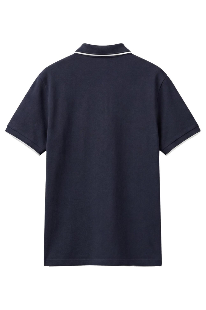 Antony Morato blauwe heren polo | Achteraanzicht