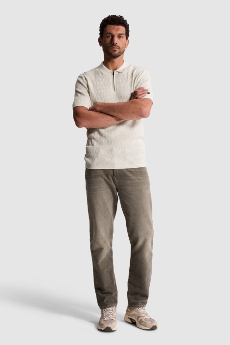 Cast Iron beige heren polo | Model