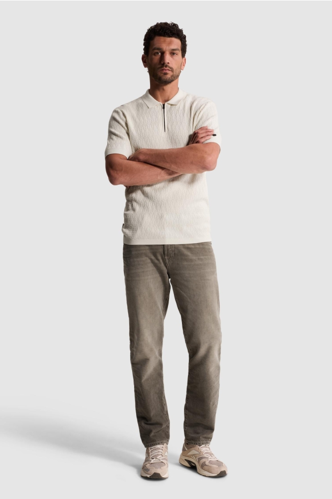 Cast Iron beige heren polo | Model