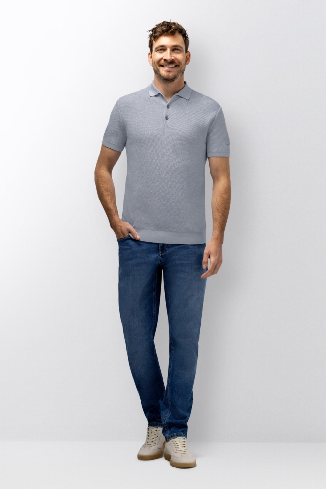 State of Art blauwe heren polo | Model