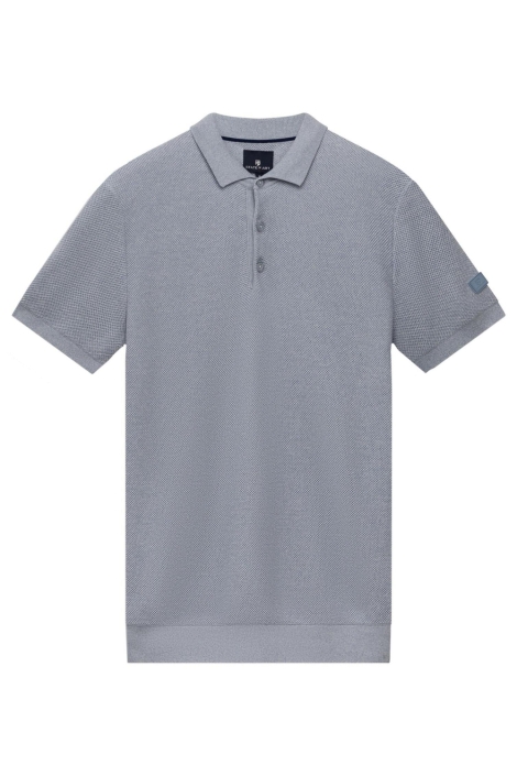 State of Art blauwe heren polo | Vooraanzicht