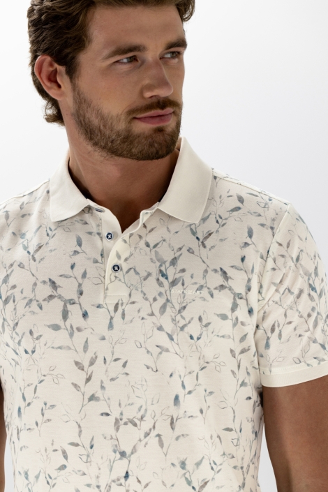 State of Art beige heren polo | Close up