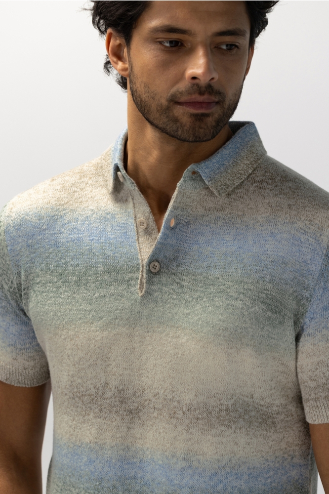 State of Art ecru heren polo | Close up