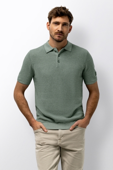 State of Art Polo GEBREIDE POLO MET HONINGRAATSTRUCTUUR 47516051 3414