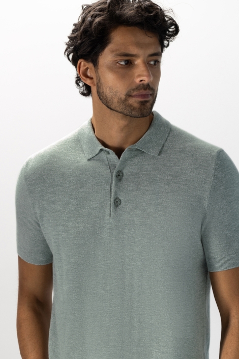 State of Art groene heren polo | Model vooraanzicht