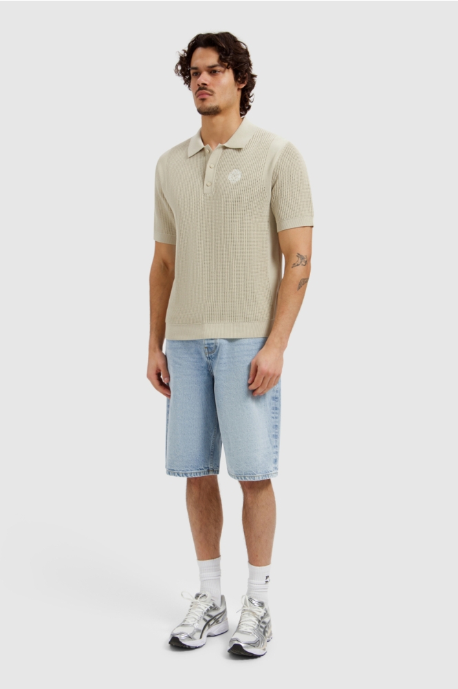 Pure Path zand heren polo | Model