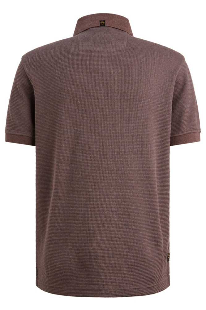 PME legend paarse heren polo | Achteraanzicht