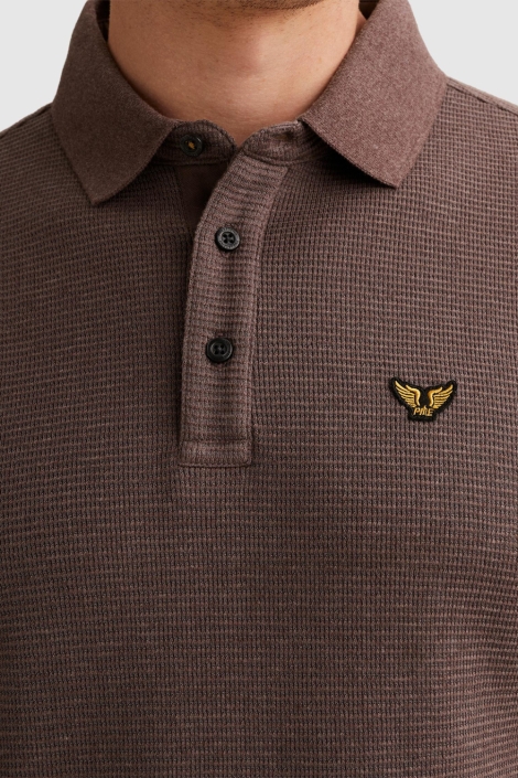 PME legend paarse heren polo | Close up