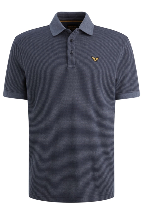 PME legend blauwe heren polo | Vooraanzicht