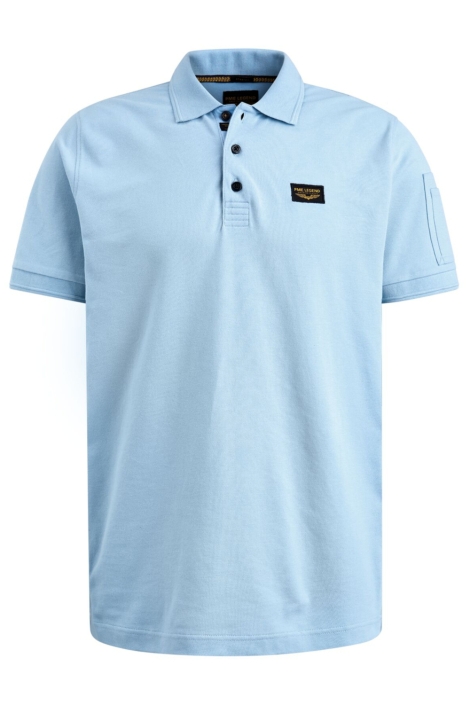 PME legend blauwe heren polo | Vooraanzicht