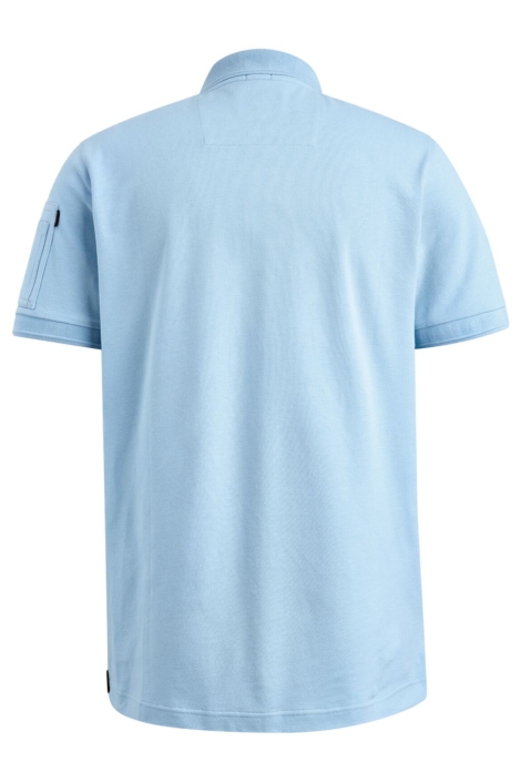 PME legend blauwe heren polo | Achteraanzicht