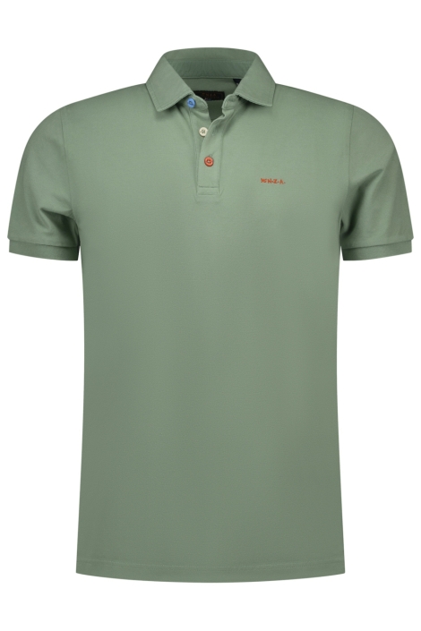NZA groene heren polo | Vooraanzicht