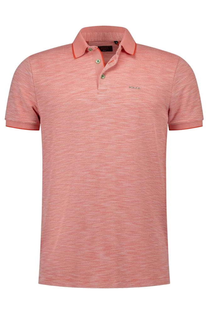 NZA rode heren polo | Vooraanzicht