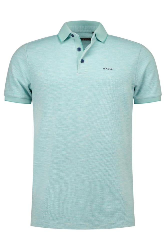 NZA groene heren polo | Vooraanzicht