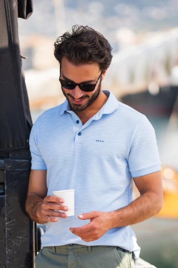 NZA polo short sleeve Blauw