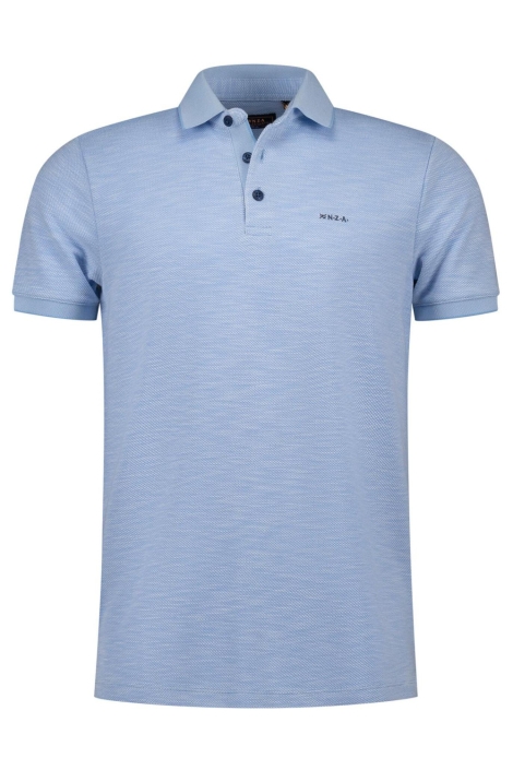 NZA blauwe heren polo | Vooraanzicht