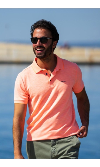 POLO KORTE MOUW 26CN151 1314 FRESH MANDARINE