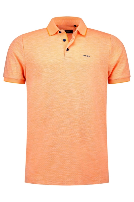 NZA oranje heren polo | Vooraanzicht