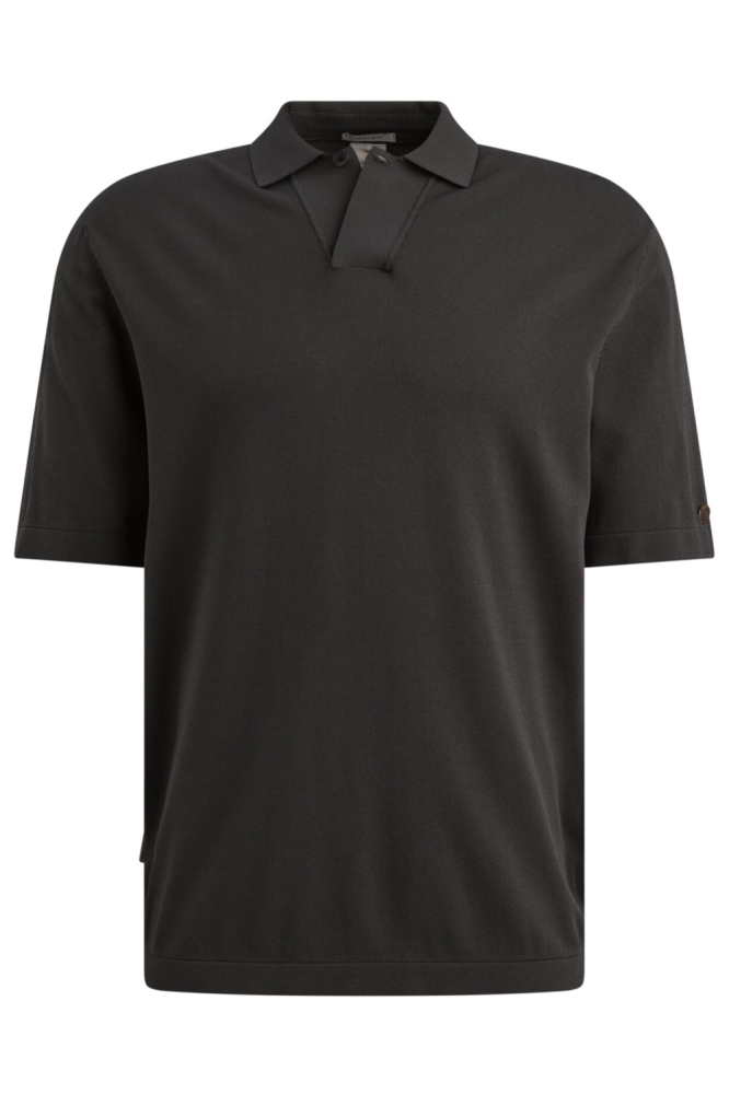 Cast Iron grijze heren polo | Vooraanzicht