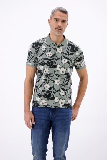 Lerros polo 1/2 arm Groen