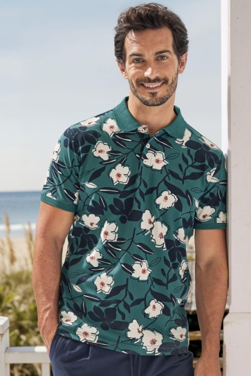 Lerros Polo POLO MET BLOEMENPRINT 2643227 662