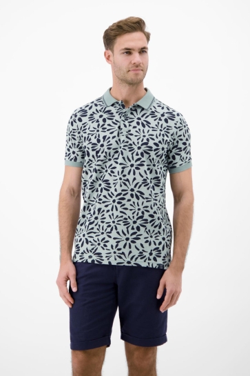 Lerros polo 1/2 arm Groen