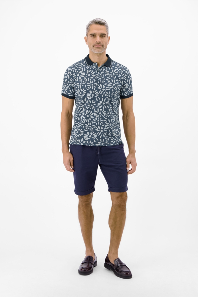 Lerros blauwe heren polo | Model