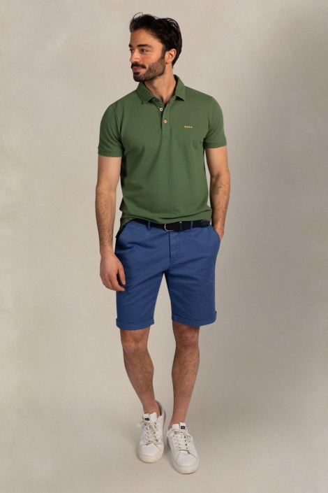 NZA groene heren polo | Model