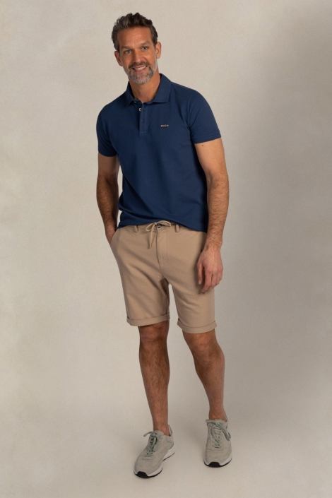 NZA blauwe heren polo | Model