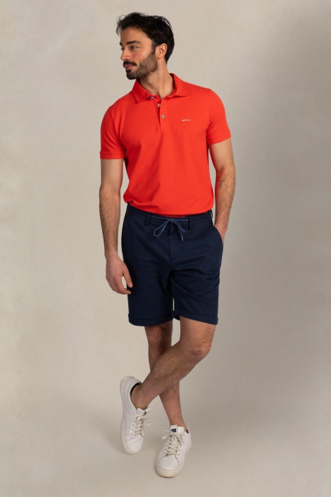 NZA rode heren polo | Model