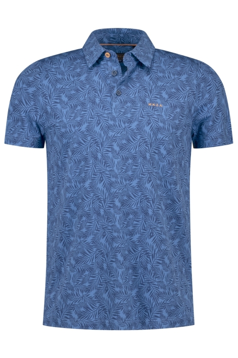 NZA blauwe heren polo | Vooraanzicht