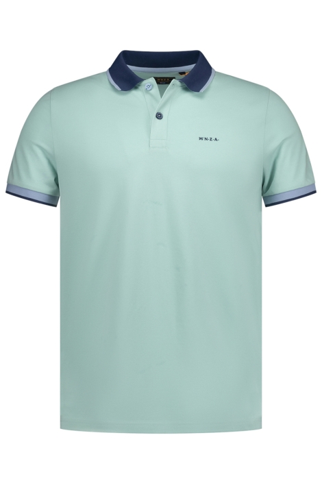 NZA groene heren polo | Vooraanzicht