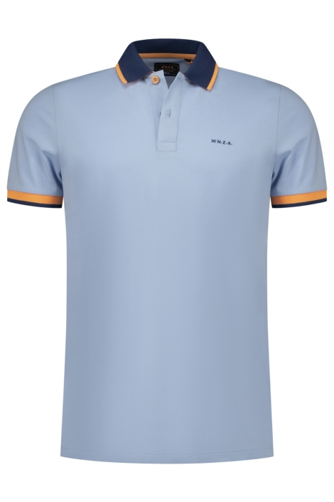 NZA blauwe heren polo | Vooraanzicht