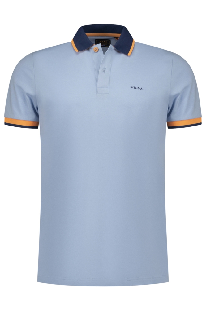 NZA blauwe heren polo | Vooraanzicht