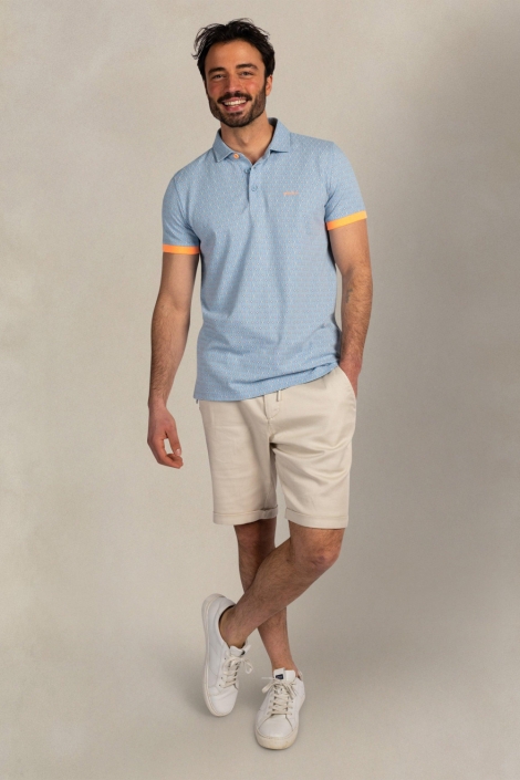 NZA blauwe heren polo | Model